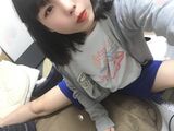 Cheerleader's active female college student 18-year-old is a selfie of the head