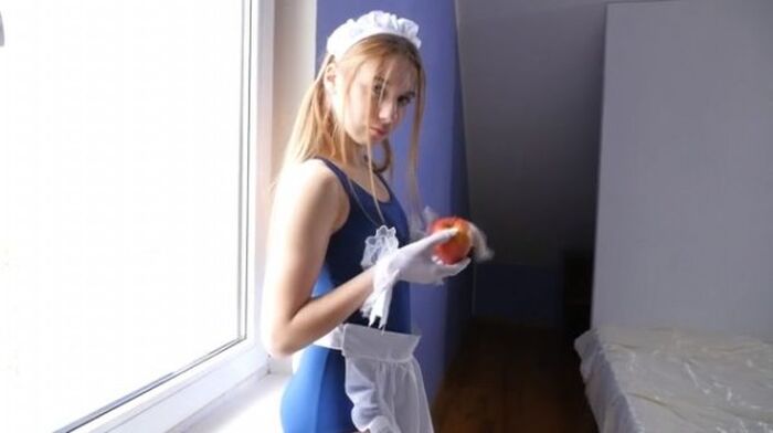 Blonde white college girl Beggie-chan in Eastern Europe, chastity banded and seen the crack of the important place ww 19th image