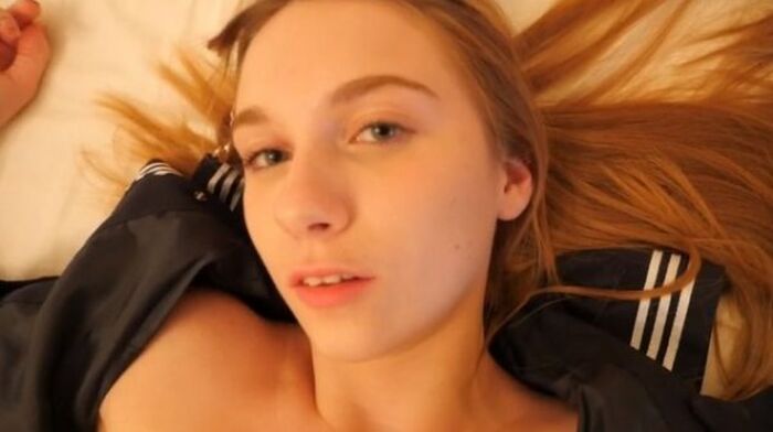 Blonde white college girl Beggie-chan in Eastern Europe, chastity banded and seen the crack of the important place ww 9th image