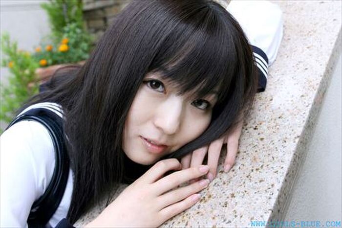 The image that the female high-school cos beautiful woman of the black hair serves in the mouth is too radical ww[31 photos] 14th image
