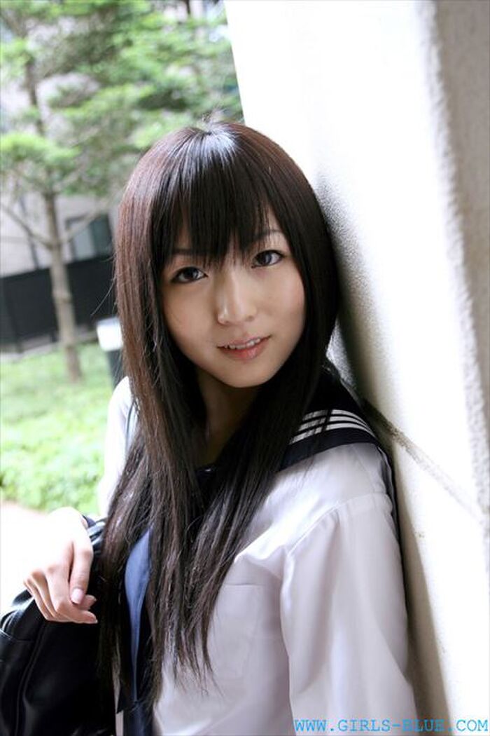 The image that the female high-school cos beautiful woman of the black hair serves in the mouth is too radical ww[31 photos] 22th image
