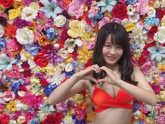 Because dela Awaji, E cup swimsuit image is too rich! Ex mass of active college student members of Lori face, off-shot photo summary! 18th image