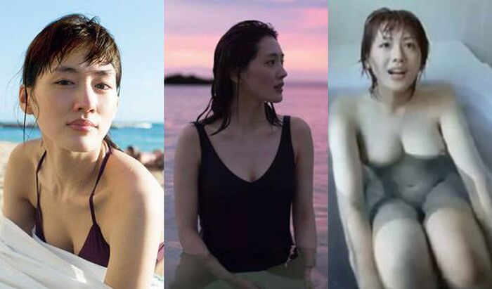 70 swimsuit gravure images of Miri Hanai's J-cup 100th image