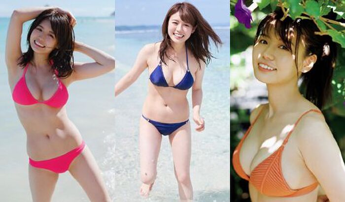 70 swimsuit gravure images of Miri Hanai's J-cup 80th image