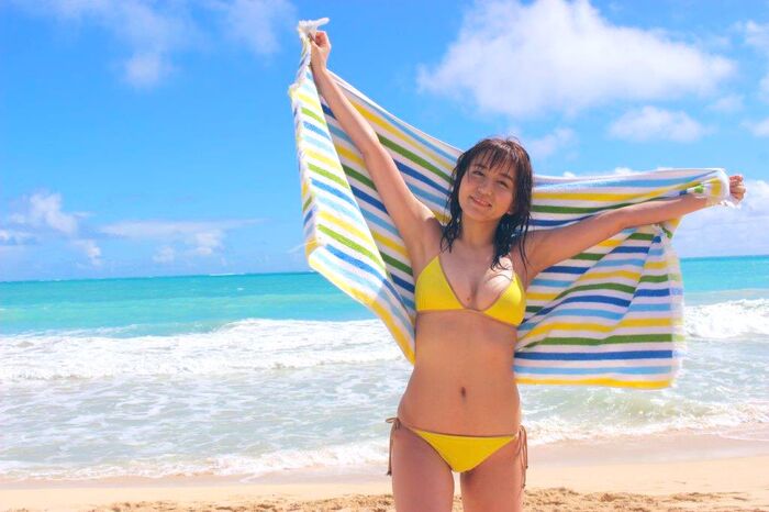 SKE48 Oba Mina, the naked image of the 2nd photo book is too erotic! The cut of the bed and bikini swimsuit is released ahead of time! 20th image