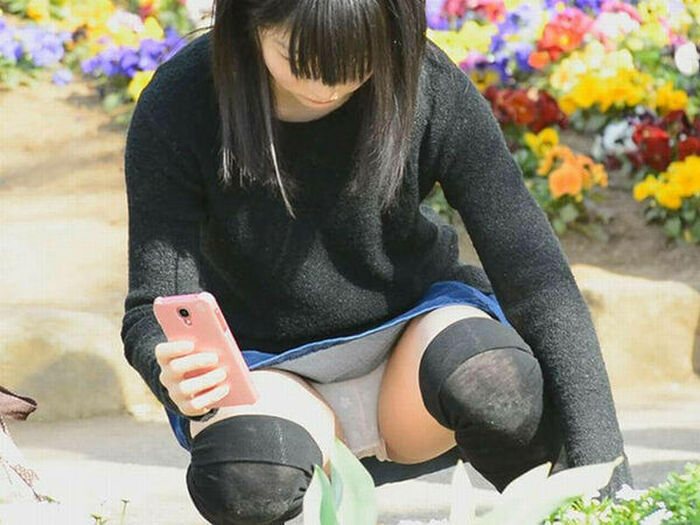 69 punch-raelo images of denim skirts! Voyeurism of the pants of the gal who can be seen round from minisca! 7th image