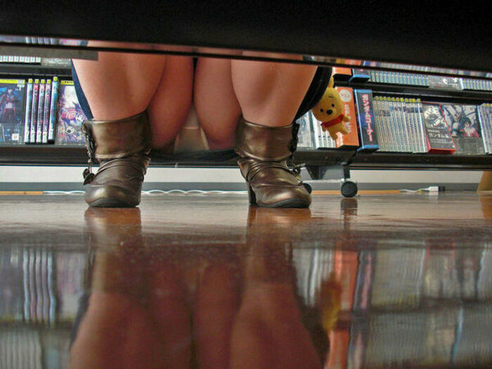 69 punch-raelo images of denim skirts! Voyeurism of the pants of the gal who can be seen round from minisca! 71th image