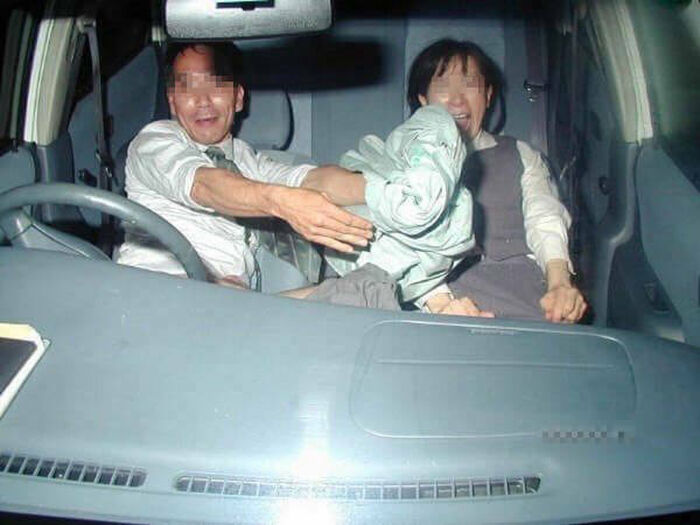 Amateur car sex image 102 sheets! SEX couple with Icha in a cramped car [GIF more] 48th image