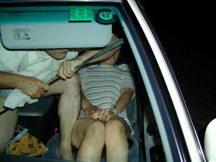 Amateur car sex image 102 sheets! SEX couple with Icha in a cramped car [GIF more] 61th image
