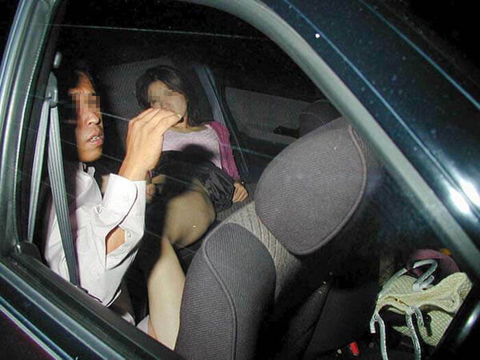 Amateur car sex image 102 sheets! SEX couple with Icha in a cramped car [GIF more] 62th image