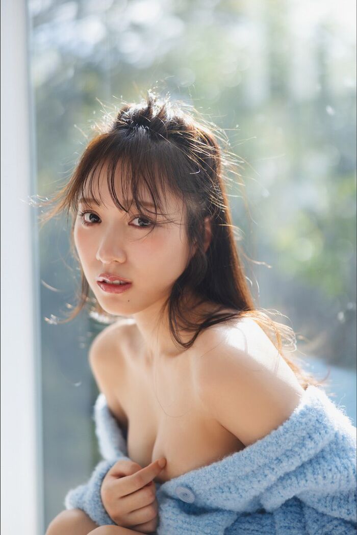 160 swimsuit gravure and breast-shaking GIF images of Sumire Yokono's slender big 55th image