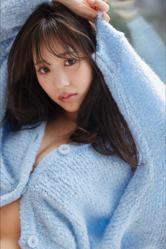 160 swimsuit gravure and breast-shaking GIF images of Sumire Yokono's slender big 59th image