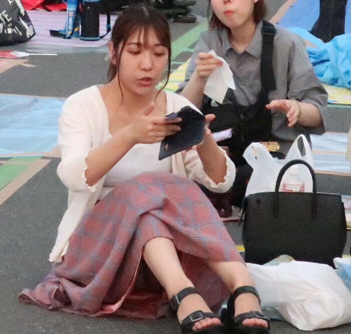 Long skirt Panchira voyeur image 173 sheets! I collected low angles on Ronska's sheer bread and crouching. 24th image