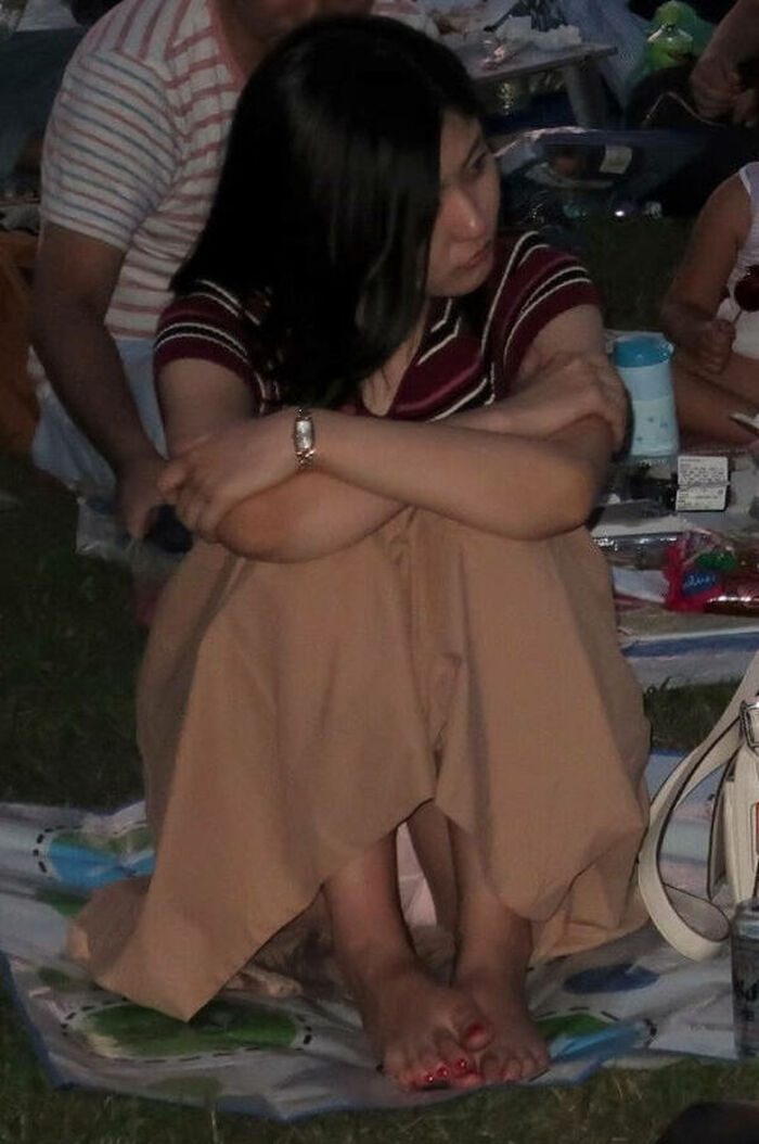 Long skirt Panchira voyeur image 173 sheets! I collected low angles on Ronska's sheer bread and crouching. 35th image