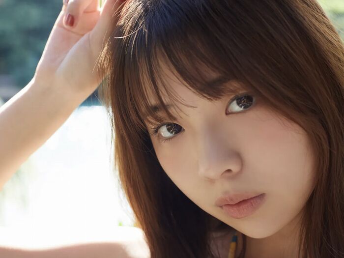 80 swimsuit gravure images of Kikuchi Hime Nana 16-year-old busty daughter-in-law 50th image
