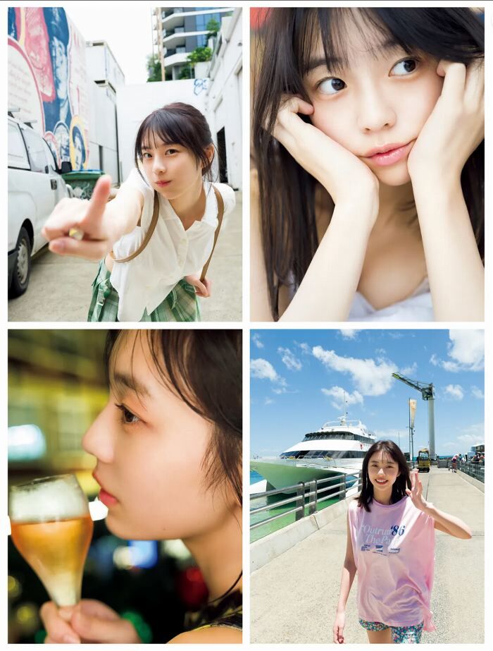 80 swimsuit gravure images of Kikuchi Hime Nana 16-year-old busty daughter-in-law 88th image