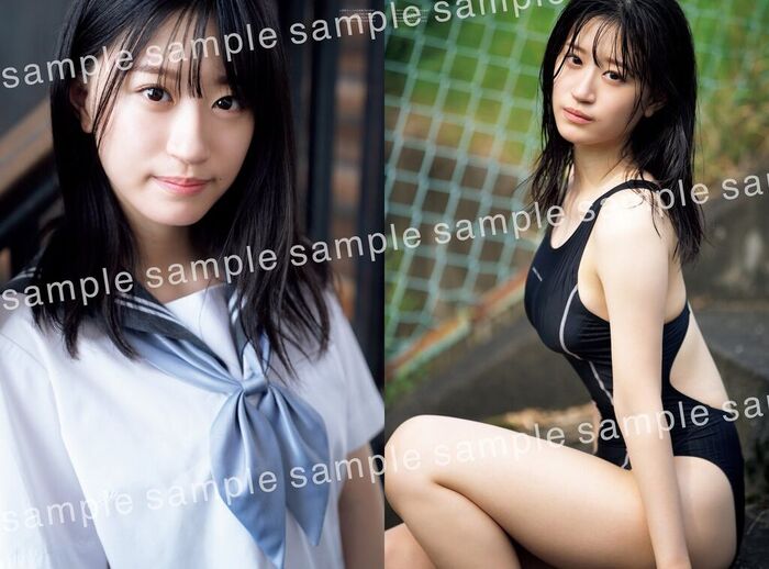 NMB48 Rei Kaminishi, sideways swimming swimsuit is too glamorous! Estimated G cup off-shot images of the 1st photo book are exciting! 17th image