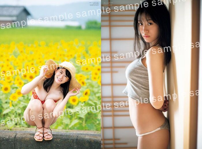 NMB48 Rei Kaminishi, sideways swimming swimsuit is too glamorous! Estimated G cup off-shot images of the 1st photo book are exciting! 18th image
