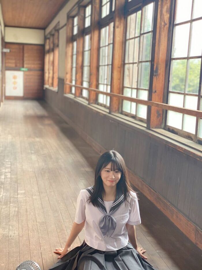 NMB48 Rei Kaminishi, sideways swimming swimsuit is too glamorous! Estimated G cup off-shot images of the 1st photo book are exciting! 31th image