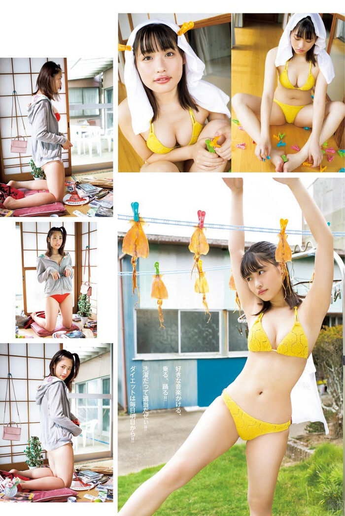 Momoka Ishida, Princess Peach of Naniwa, a graduate of agricultural high school, gravure image 50th image