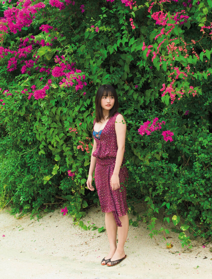 Momoka Ishida, Princess Peach of Naniwa, a graduate of agricultural high school, gravure image 68th image