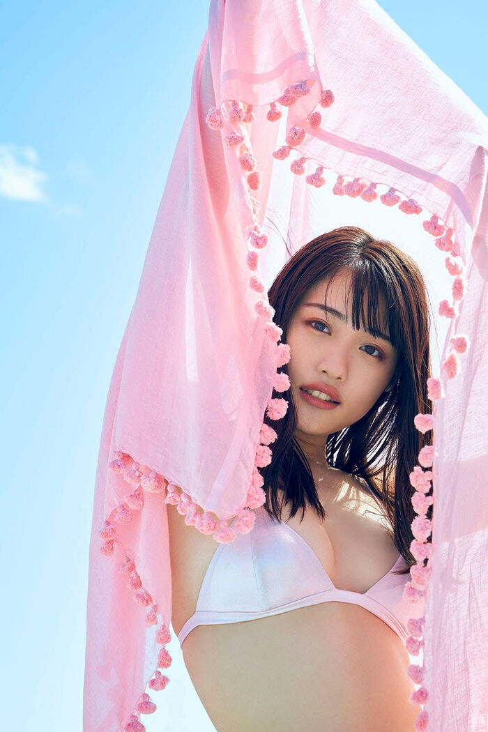 Momoka Ishida, Princess Peach of Naniwa, a graduate of agricultural high school, gravure image 89th image