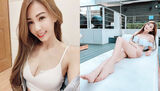 "莎莎 Melissa", a super-beautiful inverted heavenly long thigh 姣 good body material
