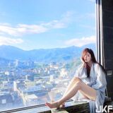 High challenge 纖 sister Vava Oihan exhibition 雙 皙 long beautiful thigh self-beat