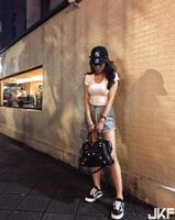 Masashi Nagae's sister Christy Liu U-shaped territorial clothing unsmotic greedy material