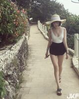 Super white 皙 壞 sister Nina Yang On-nun super fireful individuality woman 孩 crawling body material Good inviter A ...