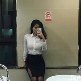 "OL襯衫 繃" Female PM Summer Degree Away Inn 擺 Bewildered posture 讓 Step Teacher Upper Group 樣 Minute Mind