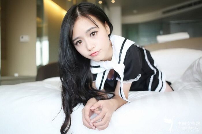 Beautiful Girl Toro Hasu 黑 Woman 仆裝 Cute 寫 Makoto 5th image
