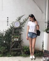 Long thigh sister Jennifer Wang super short fever 褲 hideda hidemi thigh requibble quibble 10th place