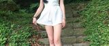 Outdoor treatment short 褲 sister long thigh 顏值 also 點兇