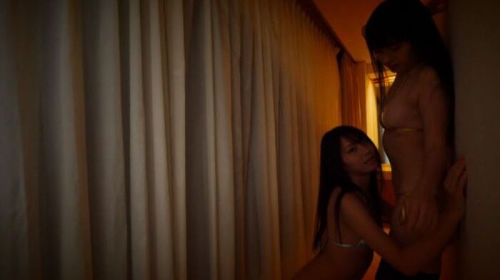 Beautiful woman Gradle Kuriyama Koton and Narumi Chiaki who are good friends even in private co-star for the first time, massage each other and the voice is leaking unintentionally www 27th image