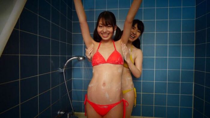 Beautiful woman Gradle Kuriyama Koton and Narumi Chiaki who are good friends even in private co-star for the first time, massage each other and the voice is leaking unintentionally www 30th image