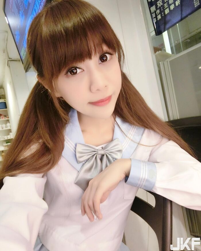 無雙樂團可愛女孩溫盈鈞 ! 黑長直加上動人大眼! 10th image
