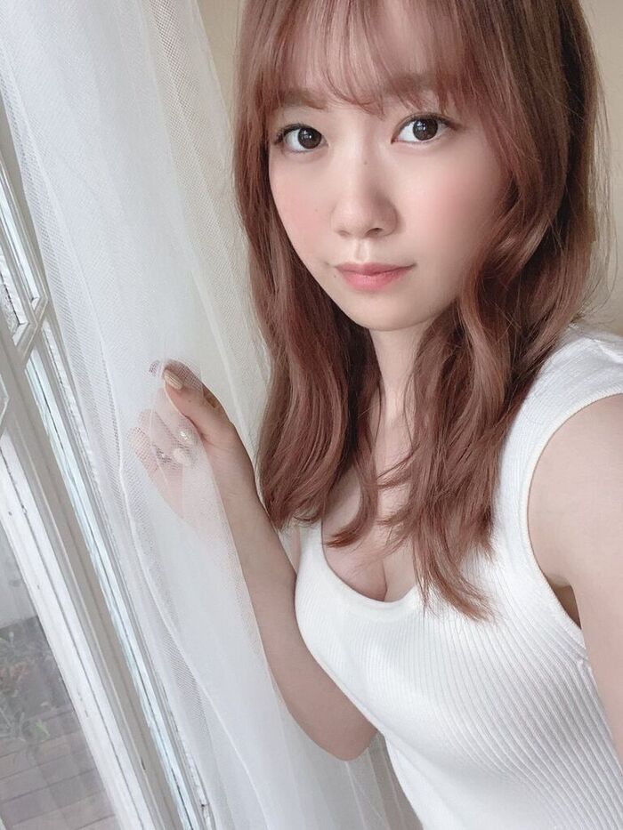AKB48 Team 8 Hatbe Arina Shocks Bikini Swimsuit! '48G photo collection selection event' pred with style preeminent white bikini appearance image! 22th image